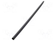 Heat shrink sleeve; dual wall,glued; 4: 1; 32mm; L: 1.2m; black TE Connectivity