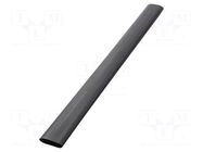 Heat shrink sleeve; 55mm; black HELLERMANNTYTON