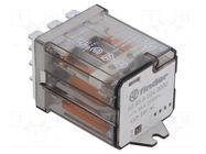 Relay: electromagnetic power; 3PDT; Ucoil: 24VAC; Icoil: 90mA; 74Ω FINDER
