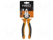 Pliers; for gripping and cutting,universal; 160mm NEO TOOLS