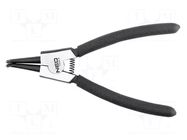 Pliers; for circlip; external; 10÷25mm; Pliers len: 145mm; angular NEO TOOLS