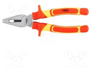 Pliers; insulated,universal; 200mm; Chrom-vanadium steel NEO TOOLS