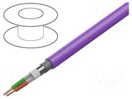 Wire; SF/UTP; PROFIBUS; wire; Cu; PVC; violet; CPR: Eca; 100V; none SIEMENS