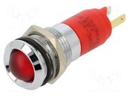 Indicator: LED; red; 24÷36VDC; Ø14mm CML INNOVATIVE TECHNOLOGIES