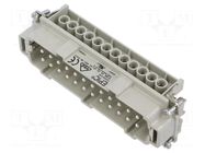 Connector: HDC; contact insert; male; EPIC H-BE; PIN: 24; 16A; 500V LAPP