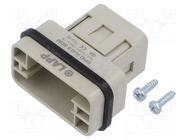 Connector: HDC; contact insert; male; EPIC H-Q; PIN: 9; 16A; 500V LAPP