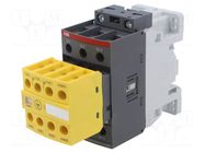 Contactor: 3-pole; NO x3; Auxiliary contacts: NC x2,NO x2; 33A ABB