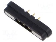 Connector MAGNETIC POGO CONNECTOR FEMALE 3 POSITION EDAC