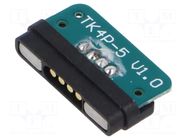 Connector 4 Contact Pogo, Male EDAC