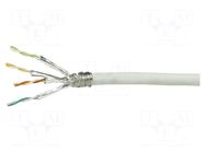 Wire; S/FTP; 4x2x23AWG; 6; wire; CCA; Insulation: PVC; grey; 305m LOGILINK