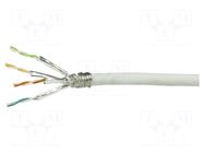 Wire; S/FTP; 4x2x23AWG; 6; wire; CCA; Insulation: PVC; grey; 50m LOGILINK