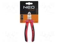 Pliers; side,cutting,insulated; 160mm; Chrom-vanadium steel NEO TOOLS