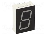 Display: LED; 7-segment; 20.4mm; 0.8"; No.char: 1; RGB; anode OPTOSUPPLY