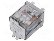 Relay: electromagnetic power; DPDT; Ucoil: 24VDC; Icoil: 54mA; 445Ω FINDER