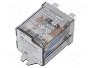 Relay: electromagnetic power; DPDT; Ucoil: 24VDC; Icoil: 54mA; 445Ω FINDER