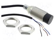Sensor: inductive; OUT: PNP / NC; 0÷16mm; 10÷30VDC; M18; 5m; IP67 OMRON