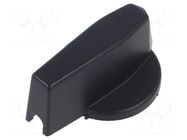 Knob; black; for 65x65mm front plate LOVATO ELECTRIC