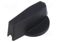 Knob; black; for 65x65mm front plate LOVATO ELECTRIC