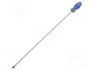 Screwdriver; slot; 5x0.8mm; Blade length: 400mm KING TONY