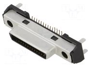 Connector: D-Sub; PIN: 27; socket; male; straight; THT; DH; 1mm HIROSE