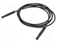 Test lead; 32A; banana plug 4mm,both sides; insulated; Len: 2m STÄUBLI