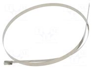 Cable tie; L: 1200mm; W: 12mm; acid resistant steel AISI 316 ABB