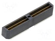 Connector: PCB to PCB; socket; male; PIN: 80; QTE; vertical; 2A; SMT SAMTEC