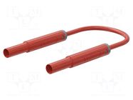 Test lead; 32A; banana plug 4mm,both sides; insulated; Len: 1.5m STÄUBLI