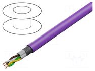Wire; UNITRONIC® BUS LD FD P; 2x2x0.25mm2; stranded; Cu; violet LAPP