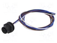 Connector: M12; socket; female; 4A; 250V; PIN: 4; IP67; straight LUTRONIC