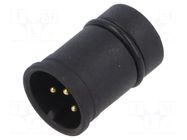 Connector: M12; contact insert; male; 4A; 60V; PIN: 5; IP67 LUTRONIC