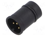 Connector: M12; contact insert; male; 4A; 60V; PIN: 5; IP67 LUTRONIC