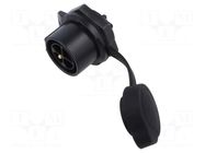 Connector: circular; socket; male; 02; 20A; 500V; PIN: 4; IP67 LUTRONIC