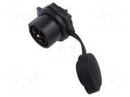 Connector: circular; socket; male; 02; 20A; 500V; PIN: 4; IP67 LUTRONIC