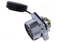Connector: circular; socket; male; 02; 43A; 500V; PIN: 3; IP67 LUTRONIC