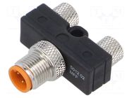 T adapter; PIN: 3; IP67; Y; M8 male,M8 female x2; Polarisation: A LUTRONIC