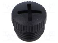 Protection cover; female M12 connectors LUTRONIC