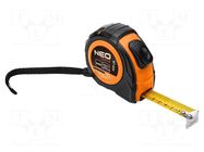 Measuring tape; L: 7.5m; Width: 25mm; Class: II; measure NEO TOOLS