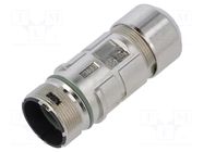 Enclosure for connectors: M23; for cable; straight; F6 LAPP