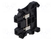 Splice terminal: rail; Urated: 800V; screw terminal; black; 41A PHOENIX CONTACT
