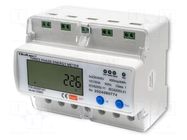 Counter; digital,mounting; for DIN rail mounting; three-phase QOLTEC
