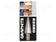 Drill bit; Ø: 4÷20mm; high speed steel; Working part len: 51mm GRAPHITE