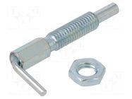 Mount.elem: indexing plungers; zinc plated steel; 5mm; Thread: M8 ELESA+GANTER
