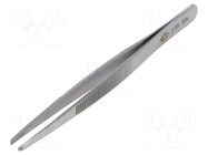 Tweezers; 120mm; Blade tip shape: flat,serrated PIERGIACOMI