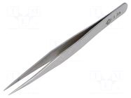 Tweezers; 120mm; for precision works; Blade tip shape: sharp PIERGIACOMI