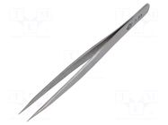 Tweezers; 120mm; for precision works; Blade tip shape: sharp PIERGIACOMI