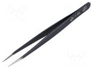 Tweezers; Blade tip shape: sharp; Tweezers len: 120mm; ESD PIERGIACOMI