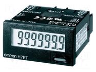 Counter: electronical; with access lock; working time; LCD OMRON