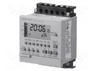 Programmable time switch; 100÷240VAC; for DIN rail mounting OMRON