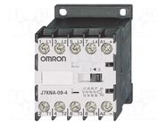 Contactor: 4-pole; NO x4; 24VDC; 9A; for DIN rail mounting; J7KNA OMRON